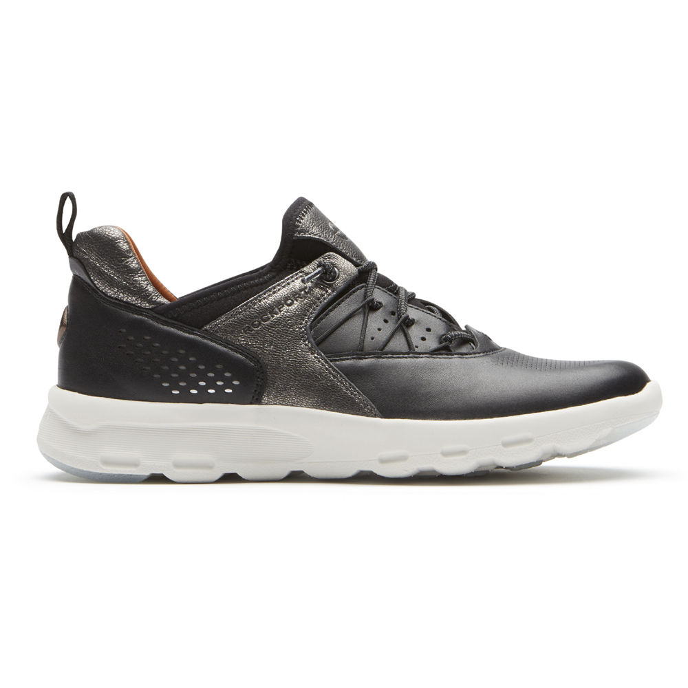 Rockport Singapore Womens Sneakers - Walk Bungee Black - OK2914378